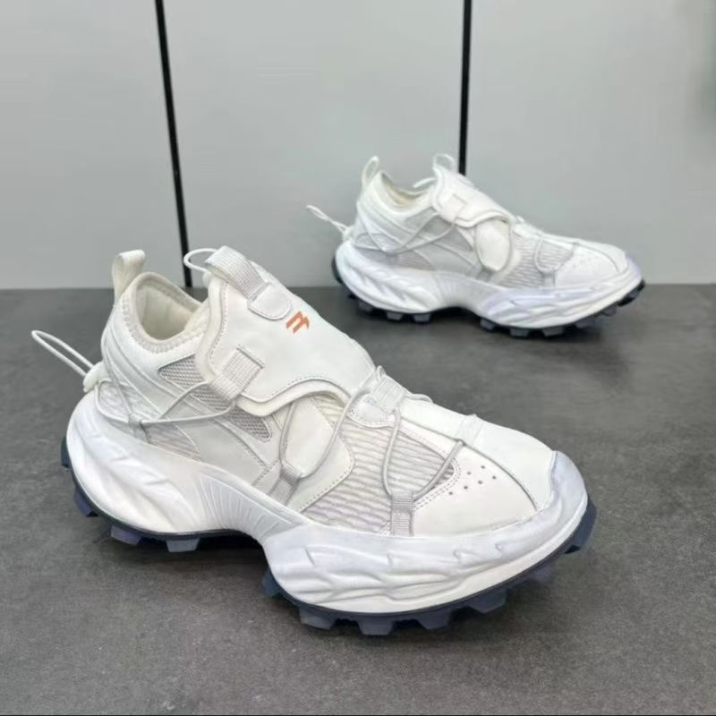 Design Sense New Trend Men'S Shoes Fashion Casual Everything Super Soft Thick Sole Paris Breathable Daddy Sneakers