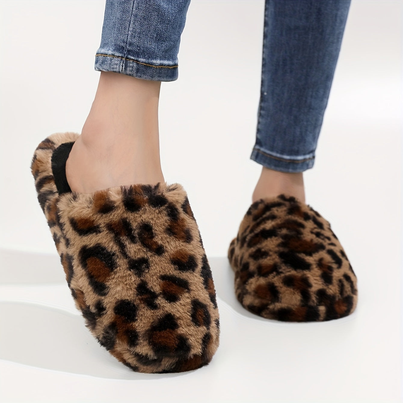 Women'S Leopard Print EVA Slippers - Soft, Non-Slip, Closed-Toe Indoor Shoes with Rubber Sole, Machine Washable, All-Season Comfort, Fashionable Home Footwear, Indoor Slippers | Fashionable Footwear | EVA Material, Cute Slippers