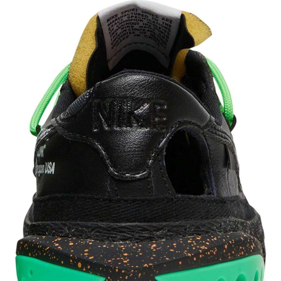 Nike Blazer Low X OFF-WHITE Black 2022 (DH7863-001) Men's Size 4-14 For Men Anti-Slip Low-Top Sneakers And Sports Shoes Casual Wear In Summer