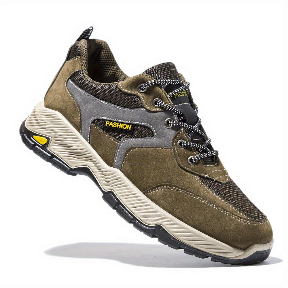 Men'S Plus Size Walking Shoes with Enhanced Arch Support, Lightweight Breathable Mesh Design & Cushioned EVA Insole - Low-Top Lace-Up Sneakers for Daily Training, Gym, Casual Wear - Black, Sneakers, Gym Footwear, Sleek Sporty Look, Durable Rubber Sole