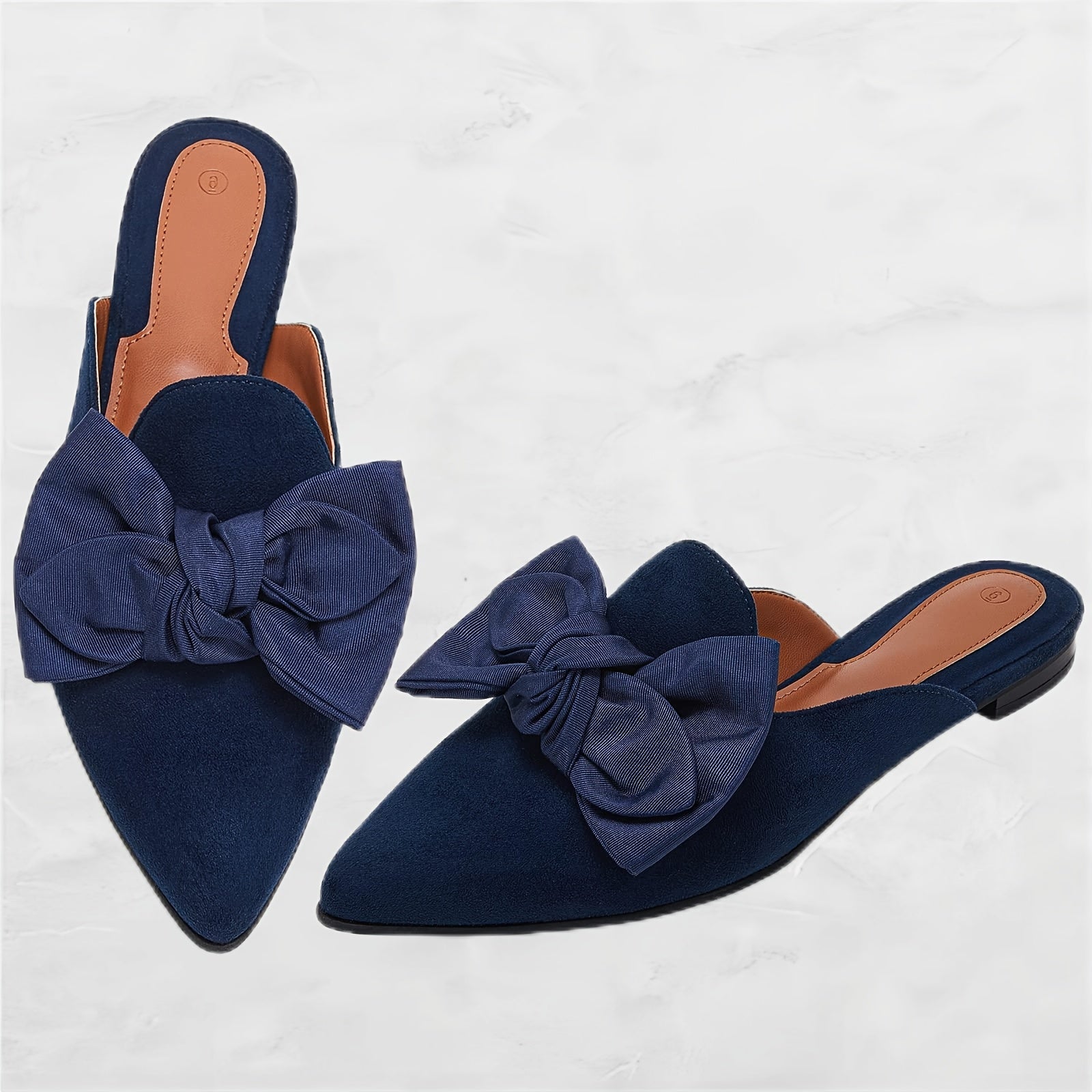 Women'S Pointed Toe Mules, Slip-On Comfortable Loafers & Flats, Casual Clogs For Office & Travel