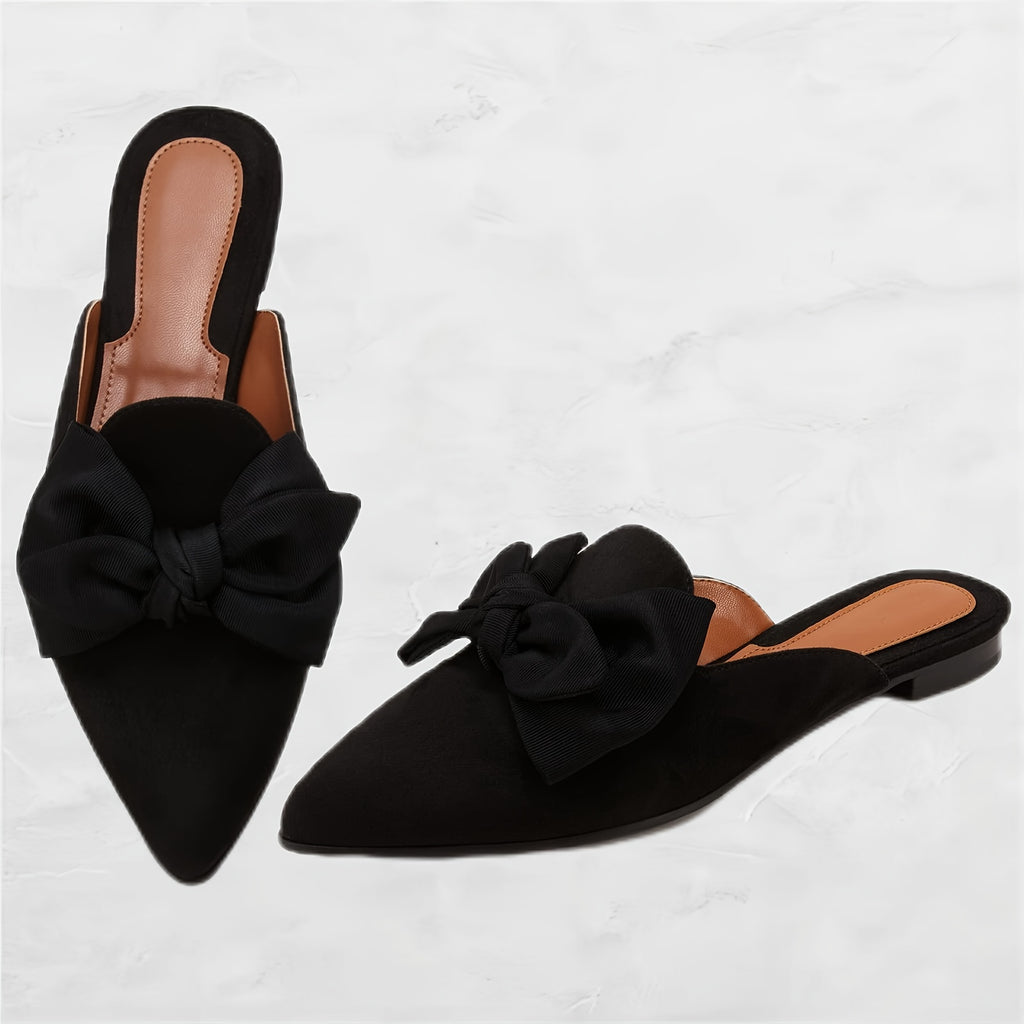 Women'S Pointed Toe Mules, Slip-On Comfortable Loafers & Flats, Casual Clogs For Office & Travel